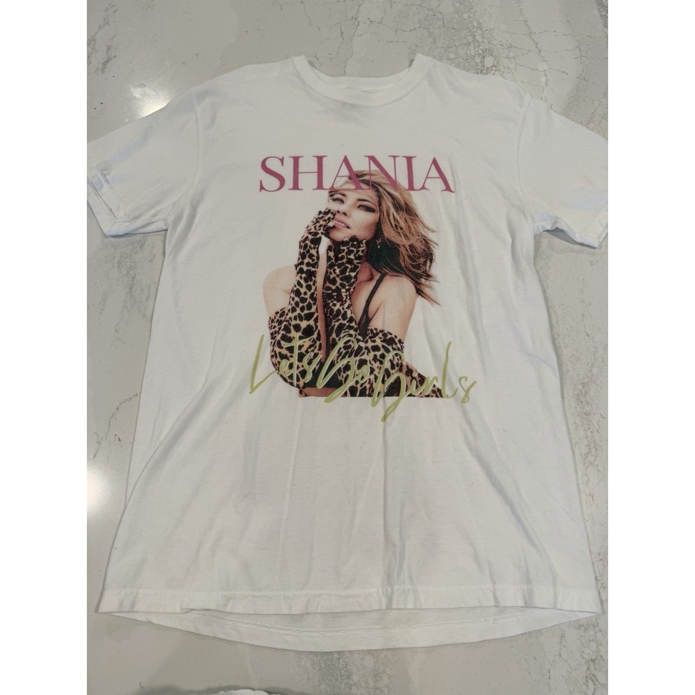 Vintage Shania Twain T-Shirt Size Medium Let's Go Girls